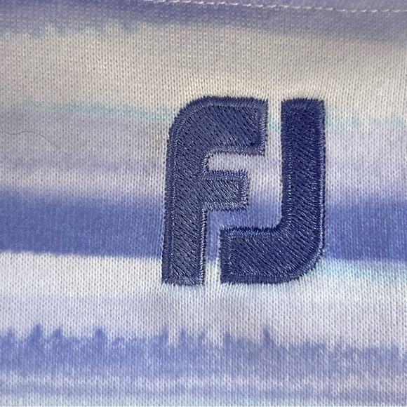 Ladies Footjoy L/S Watercolor Pullover Hoodie Striped Purple Lilac Medium‎ FJ - Picture 10 of 12